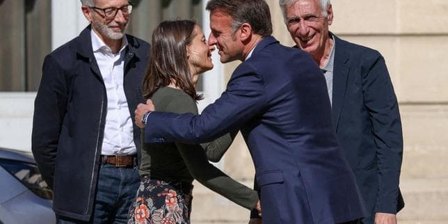 Les images de Cécile Kohler et Jacques Paris reçus à  l’Elysée
